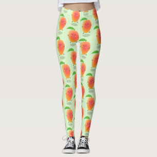 Leggings Caricature jaune mangue mignonne