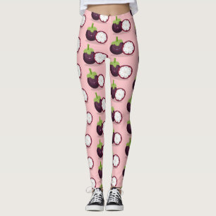 Leggings Caricature mignonne mauve mangouste