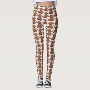 Leggings Caricature pour chien de chiot joyeux