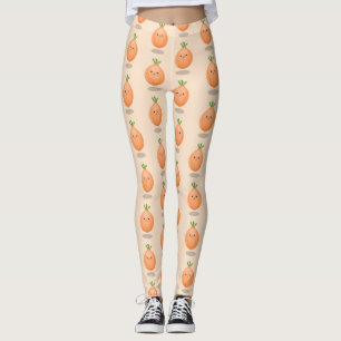 Leggings Caricature vert oignon brun joli