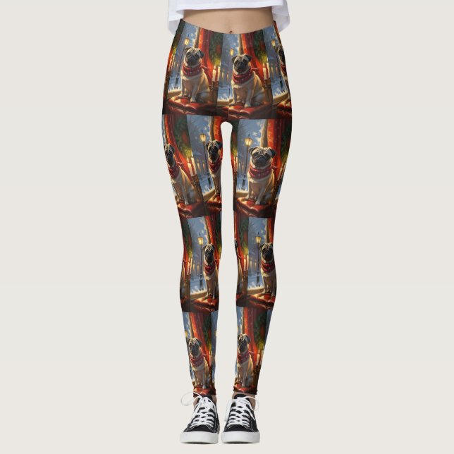 Leggings Carlin avec les lumières de Noël (Devant)