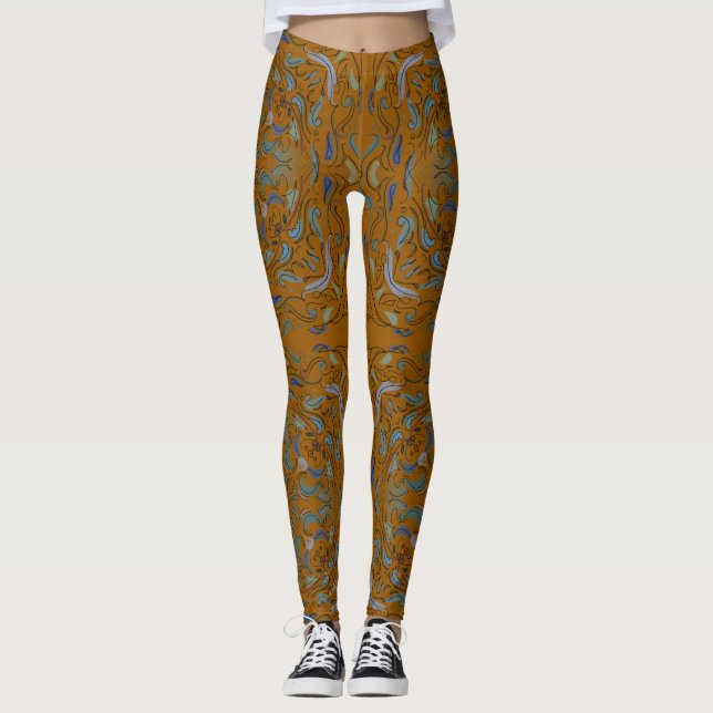 Leggings carreau d'automne de la renaissance (Devant)