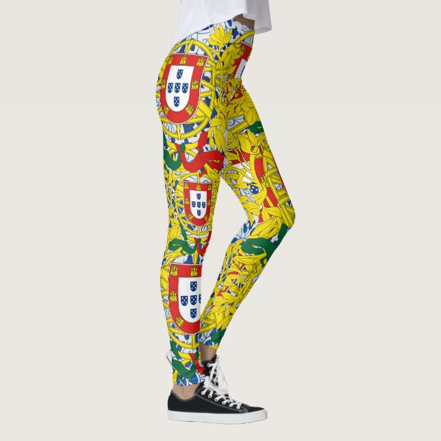 Leggings Carreaux bleu portugais (Droite)
