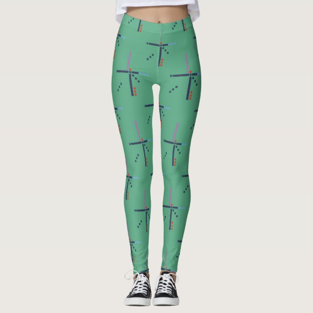 Leggings Carrelage de l'aéroport PDX| Un tapis précieux (Devant)