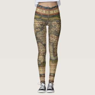 Leggings Carte 1570 du monde d'Ortelius