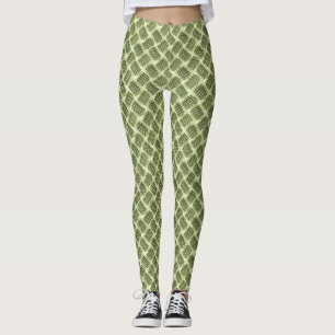 Leggings Carte À damiers en acier inoxydable métallique