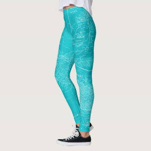 Leggings Carte bleue du Cuba