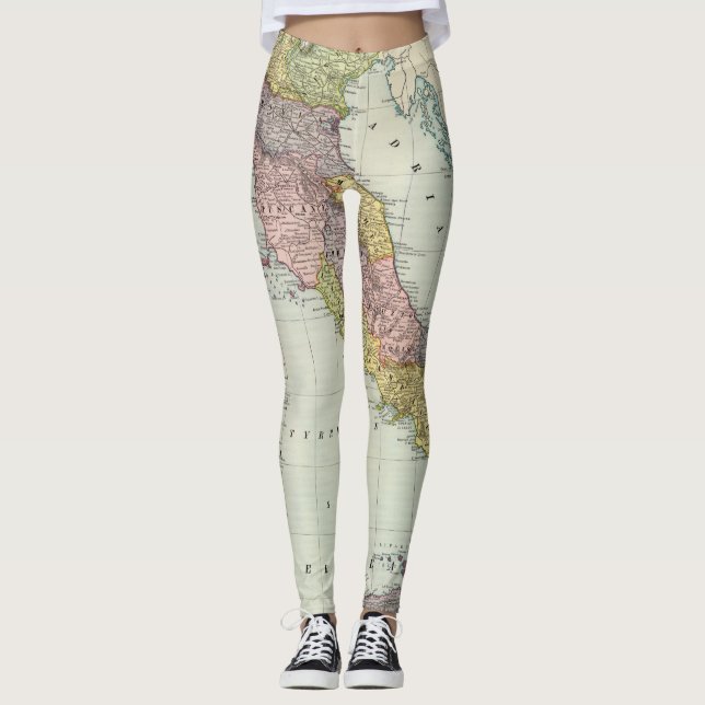 Leggings Carte de l'Italie (Devant)