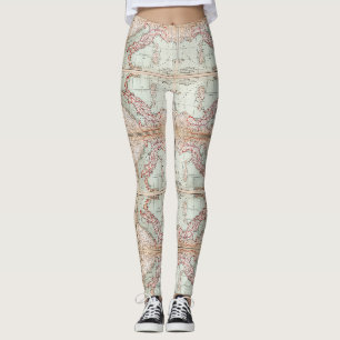 Leggings Carte de Vieux Monde des guêtres de l'Italie