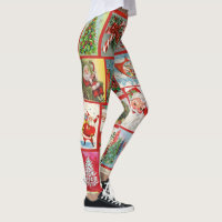 Cartes Vintages de Noël Pantalon pour femmes