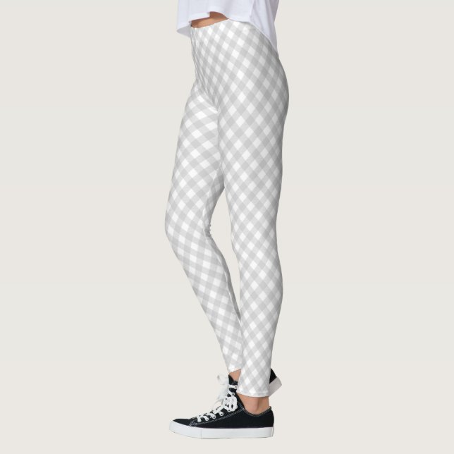 Leggings Carton argent et blanc (Gauche)