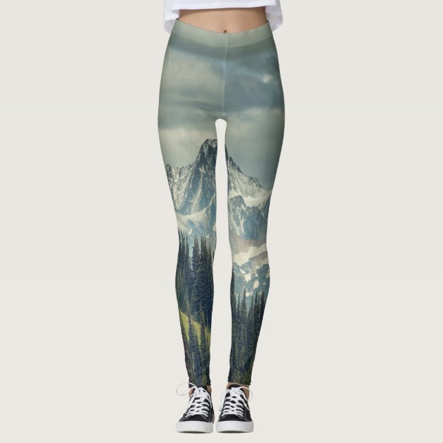 Leggings Cascade nord : Majestic Mountain Peak. (Devant)