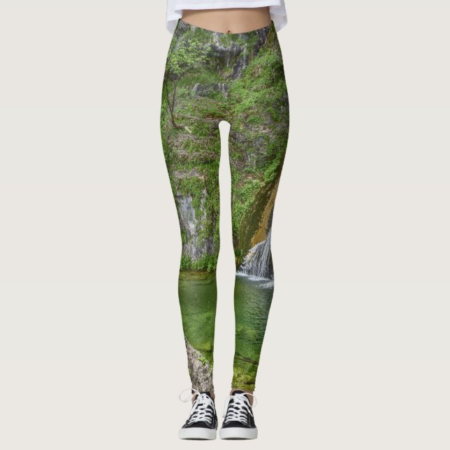 Leggings Cascade verte (Devant)