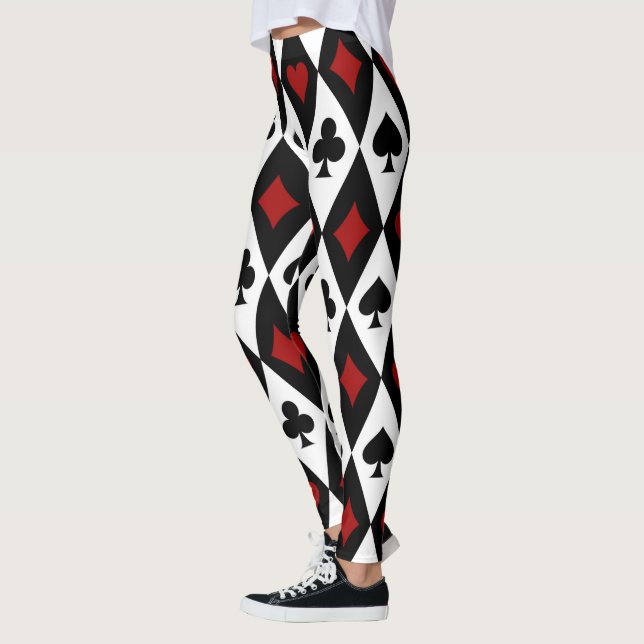 Leggings Casino du Joueur de cartes Blackjack Las Vegas (Gauche)