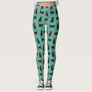 Leggings Cat et pizza drôles motif