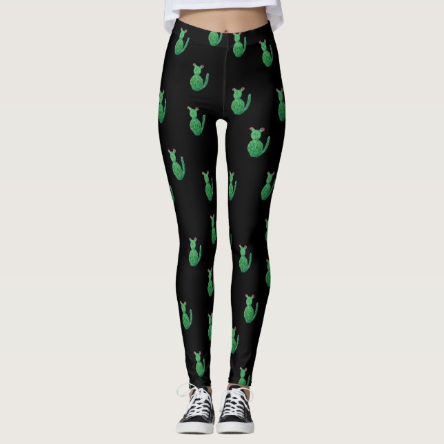 Leggings Catcus (cactus de chat) (Devant)
