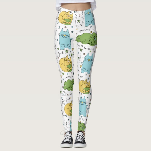 Leggings Cats Design (Front)
