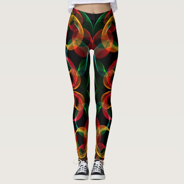 Leggings Cellules Abstraites (Devant)