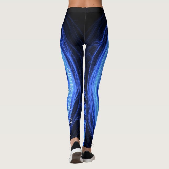 Leggings Cercles Abstraits - Légendes sur-impression (Dos)
