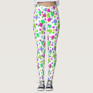Leggings Cercles abstraits sans couture amusant confetti po