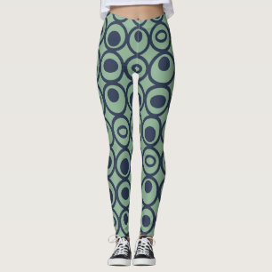 Leggings Cercles bleus en cercles