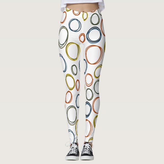 Leggings Cercles Boho (Devant)