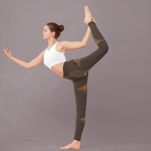 Leggings Cercles bruns rétro