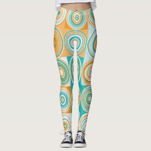 Leggings Cercles colorés aléatoires : Arrière - plan artist