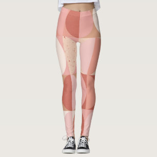 Leggings Cercles du milieu du siècle : Motif géométrique mo