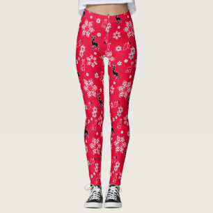 Leggings Cerf de Noël,