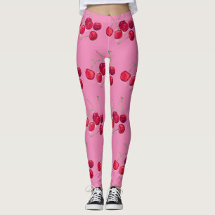 Leggings Cerises fruits naturel doux délicieux rétro