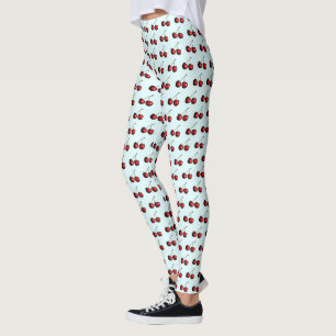 Leggings Cerises rouges sucrées - Choisissez vos couleurs