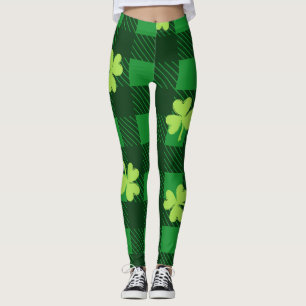 Leggings Chalkboard Shamrock St. Patrick's Day