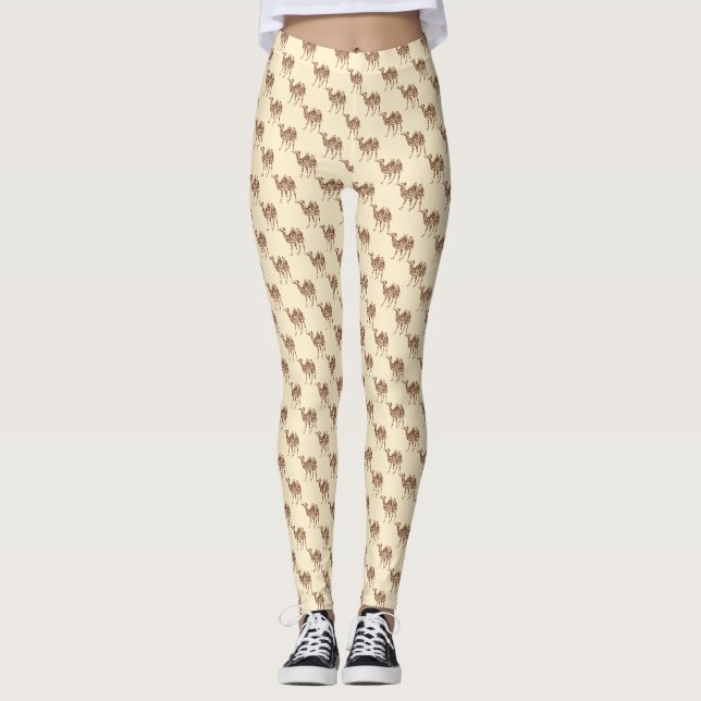 Leggings chameau beige (Devant)