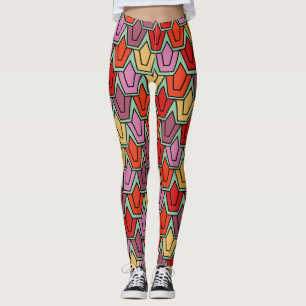 Leggings Champ de tulipe mixte