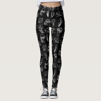 Leggings Champignons et escargots