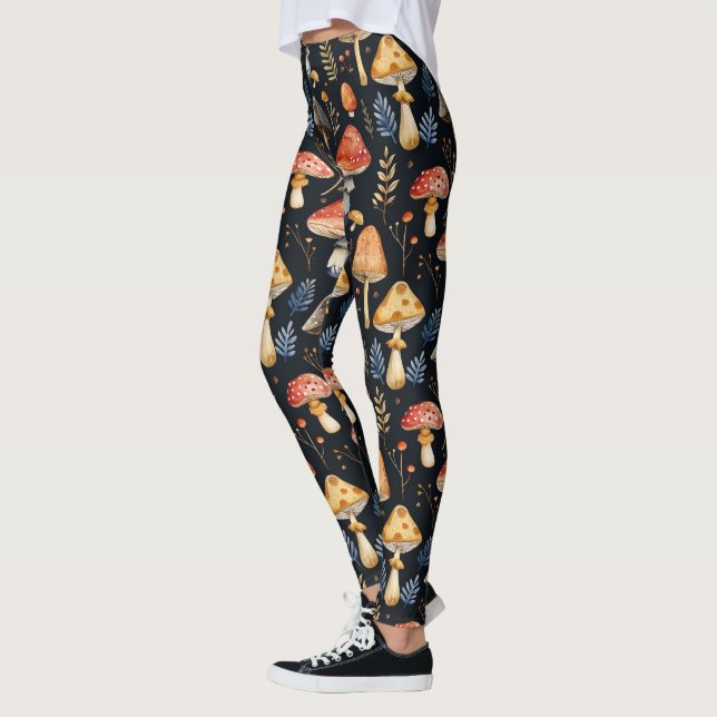 Leggings Champignons et fougères (Gauche)