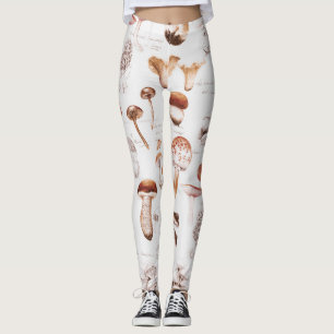Leggings Champignons Medley : Aquarelle Motif sans joint