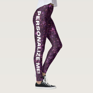Leggings Changement de Parties scintillant de dragon rose v
