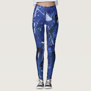 Leggings Chaos bleu