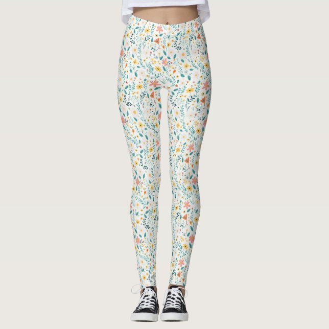 Leggings Chaque Fleur Doit Croître À Travers La Sèche (Devant)