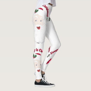 Leggings Chaque jour est Noël Vintage Père Noël