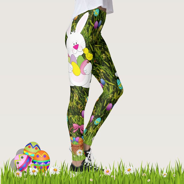 Leggings Chasse aux oeufs de lapin de Pâques Confortable Ma (Créateur téléchargé)