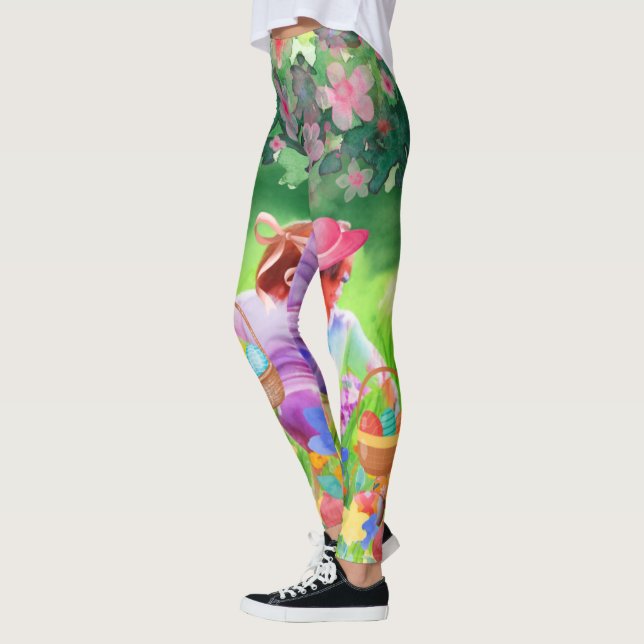Leggings Chasse aux oeufs de Pâques (Gauche)
