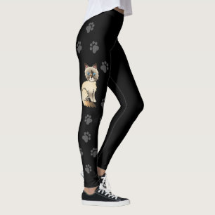 Leggings Chat Birman / Ragdoll écaille de tortue & empreint