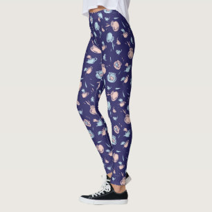 Leggings Chat Dans Le Casquette Le Motif du poisson