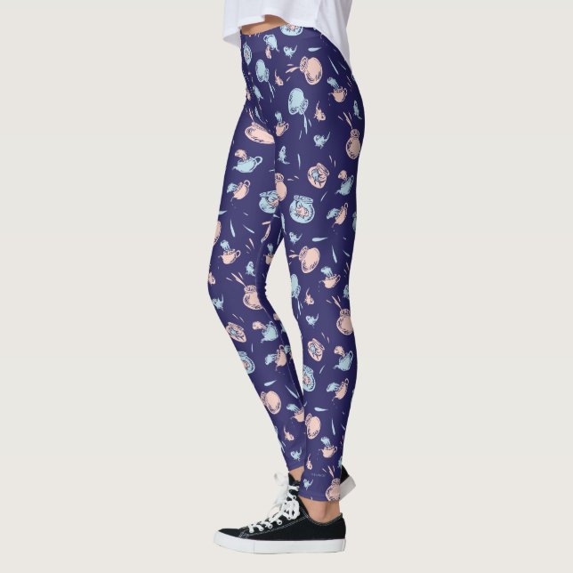 Leggings Chat Dans Le Casquette | Le Motif du poisson (Gauche)