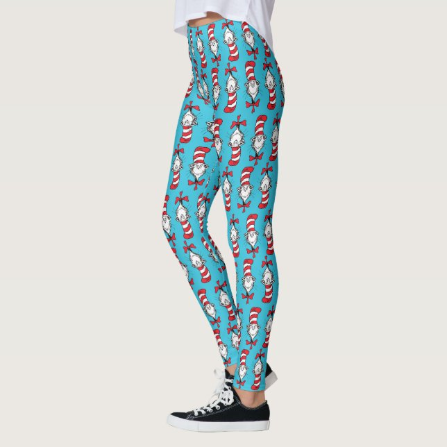 Leggings Chat Dans Le Motif Casquette (Gauche)