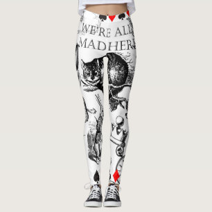Leggings Chat de Cheshire classique alice au pays des merve