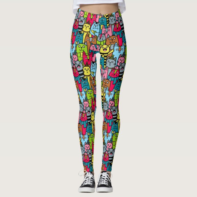 Leggings Chat et chatons (Devant)